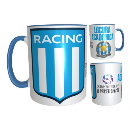 Taza Racing Campeón Academia 18 Primer Grande Locura