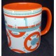 Taza Star Wars Bb 8 Droide El Despertar De La Fuerza Naranja