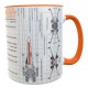 Taza Star Wars Xwing Fighter Planos Alianza Rebelde Naranja