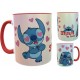 Stich Taza Roja In Love Enamorado Disney Lilo Interior Roja