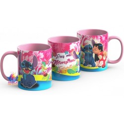 Taza Stitch Lilo Love Disney Mi Monstruo Favorito Ohana