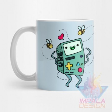 Taza Hora De Aventura Time Finn Jake Beemo Cerámica Mod 02