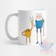 Taza Hora De Aventura Time Finn Jake Beemo Cerámica Mod 04