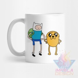 Taza Hora De Aventura Time Finn Jake Beemo Cerámica Mod 06