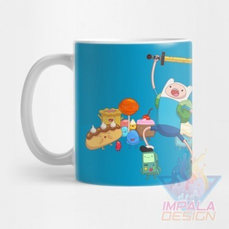 Taza Hora De Aventura Time Finn Jake Beemo Cerámica Mod 08