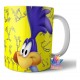 Looney Tunes Taza Cerámica Varios Modelos Bugs Pato Piolín