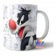 Looney Tunes Taza Cerámica Varios Modelos Bugs Pato Piolín