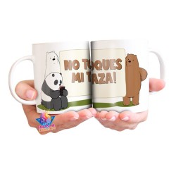 Osos Escandalosos No Toques Mi Taza Cerámica We Bare Bears