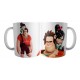 Taza Cerámica Ralph El Demoledor Y Vanellope Princesa