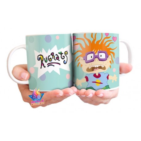 Rugrats Aventuras En Pañales Taza Cerámica Angelica Tommy