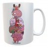Taza The Awkward Yeti Comic Heart And Brain Cerámica