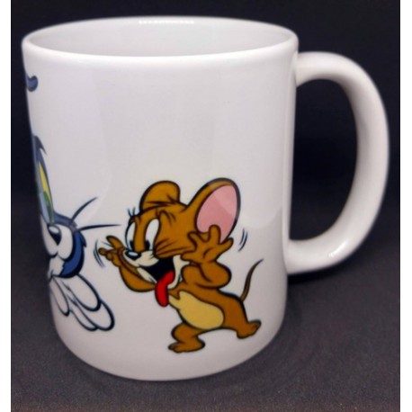 Taza Tom Y Jerry Dibujos Infantil Cerámica Ideal Regalo