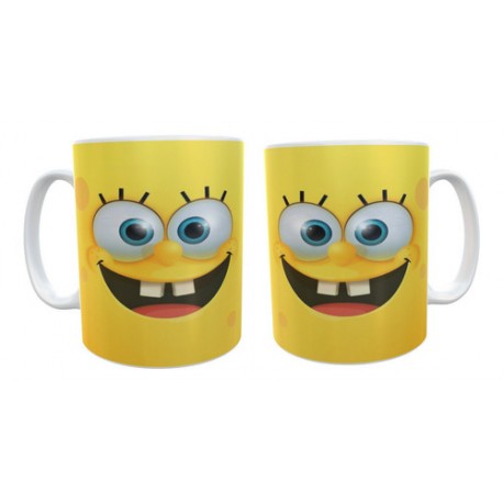 Tazas Cerámica Bob Esponja Caras Calamardo Patricio