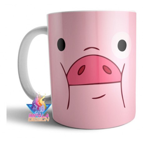 Taza Gravity Falls Chancho Pato Cerámica Mod 02