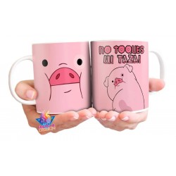 Taza Gravity Falls Mabel Y Pato Cerámica Chancho Mod 03