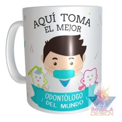 Taza Odontólogo Cerámica Profesiones Abogada Maestra Doctor