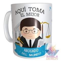 Taza Abogado Cerámica Profesiones Abogada Maestra Doctor