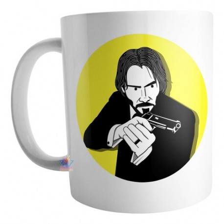 Taza John Wick Lápiz Keanu Reeves Baba Yaga Perro Mod 09