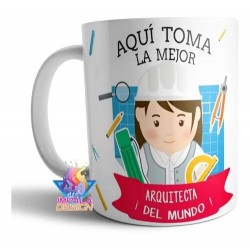 Taza Arquitecta Cerámica Profesiones Abogada Maestra Doctor