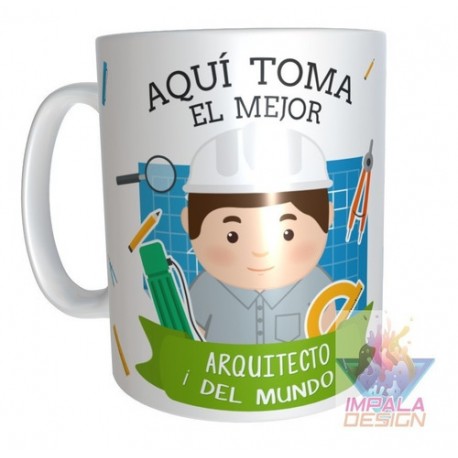 Taza Arquitecto Cerámica Profesiones Abogada Maestra Doctor