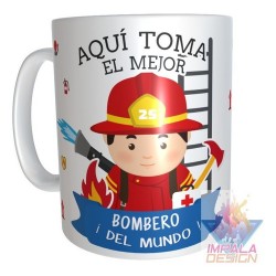 Taza Bombero Cerámica Profesiones Abogada Maestra Doctor