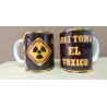 Taza Cerámica Aquí Toma El Toxico Humor Desayuno
