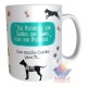 Taza Cerámica Aquí Toma El Mejor Guía Canino. Adiestrador