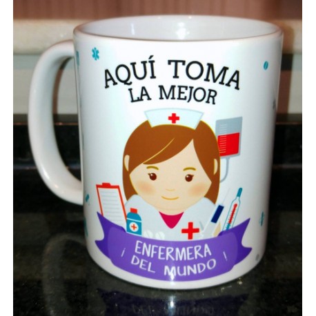 Taza Enfermera Cerámica Profesiones Abogada Maestra Doctor