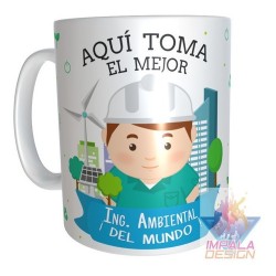 Taza Ingeniero Ambiental Cerámica Profesiones Abogada