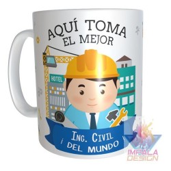 Taza Ingeniero Civil Cerámica Profesiones Abogada Maestra