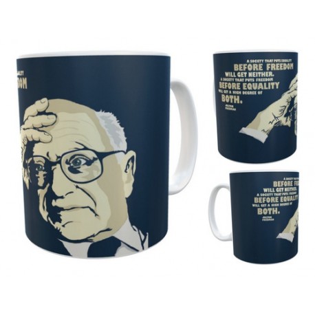 Milton Friedman Café Libertario Taza Cerámica