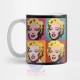 Taza Marilyn Monroe Pop Art Actriz Hollywood Cerámica M1