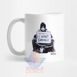 Taza Cerámica Banksy Artista Callejero Mural Urbano Mod 05