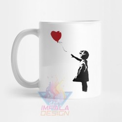 Taza Cerámica Banksy Artista Callejero Mural Urbano Mod 02