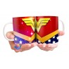 Taza Wonder Woman Logo Traje Dc Comics