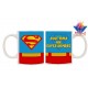 Taza Aquí Toma Super Hombre Superman Mod 1 Importada
