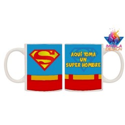 Taza Aquí Toma Super Hombre Superman Mod 1 Importada