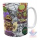 Taza Tortugas Ninja Mutantes Mod02 Cerámica