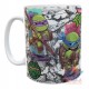 Taza Tortugas Ninja Mutantes Mod02 Cerámica