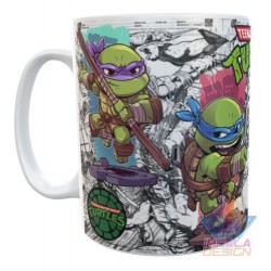 Taza Tortugas Ninja Mutantes Mod02 Cerámica