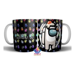 Taza Among Us Gamer Videojuego Cerámica Tripulante Impostor Mod 10