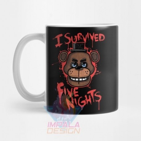 Taza Five Nights At Freddys Serie Videojuego Cerámica M1