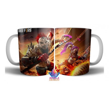 Free Fire Garena Taza Cerámica Varios Modelos Videojuego