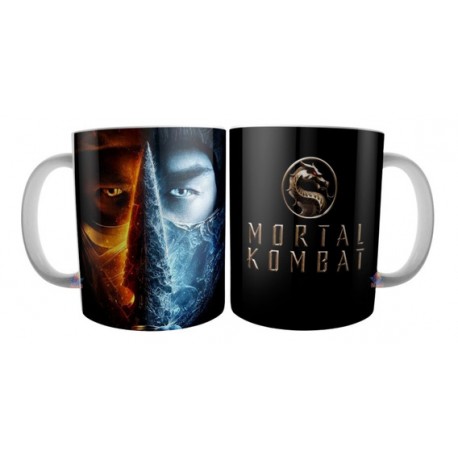 Taza Cerámica Mortal Kombat Fatality Scorpion Sub Zero Mod 02