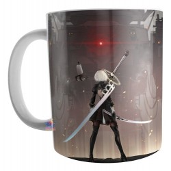 Taza Cerámica Nier Automata Videojuego Yorha Betrayers Mod 03