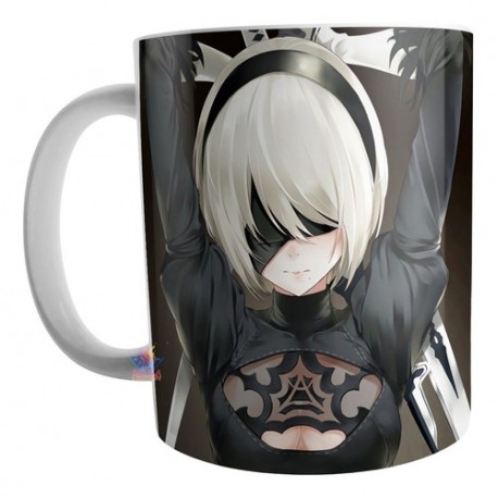 Taza Cerámica Nier Automata Videojuego Yorha Betrayers Mod 01