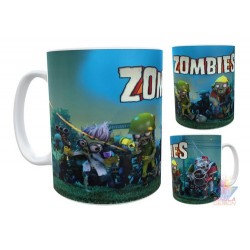 Taza Plants Vs Zombies Juego Heroes Cerámica