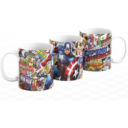 Taza Cerámica Avengers Superhéroe Capitán América