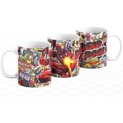 Taza Cerámica Avengers Superhéroe Deadpool