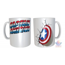 Taza Capitán América Escudo Vengador Cerámica